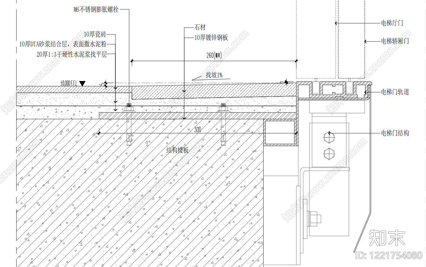 门槛石节点CAD图纸