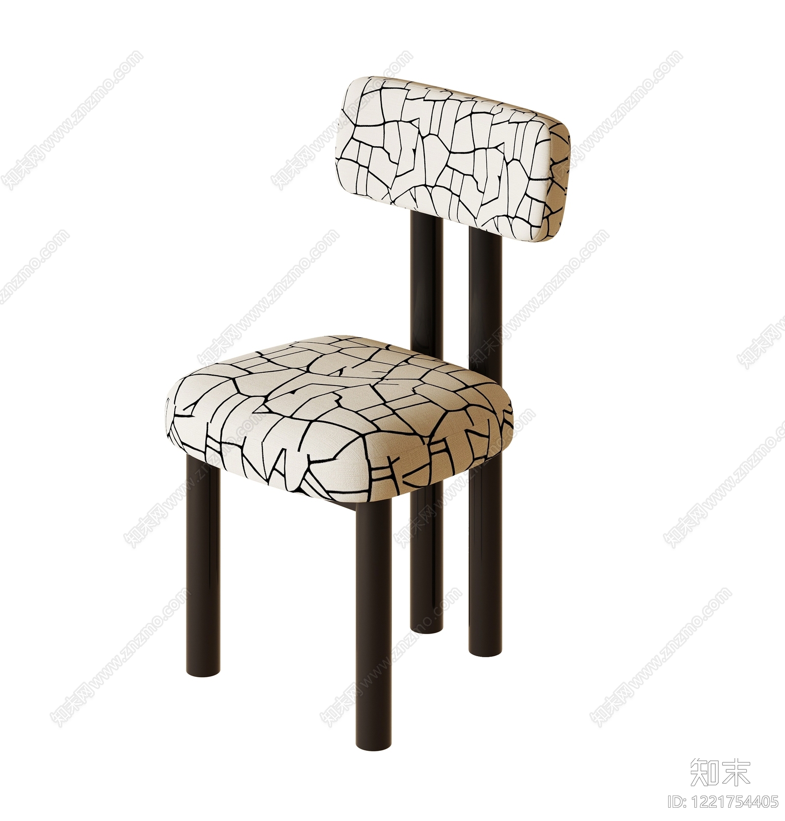 孟菲斯餐椅SU模型下载【ID:1221754405】