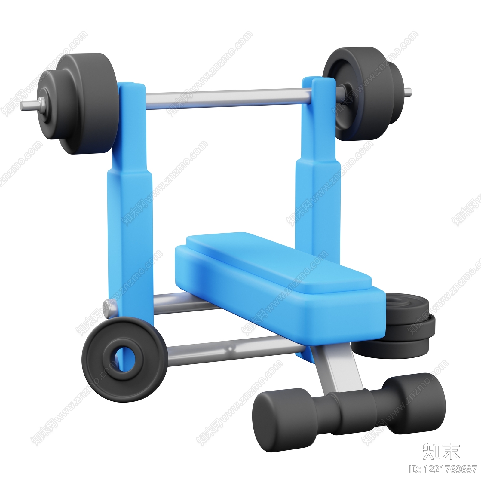 极简运动器材3D模型下载【ID:1221769637】