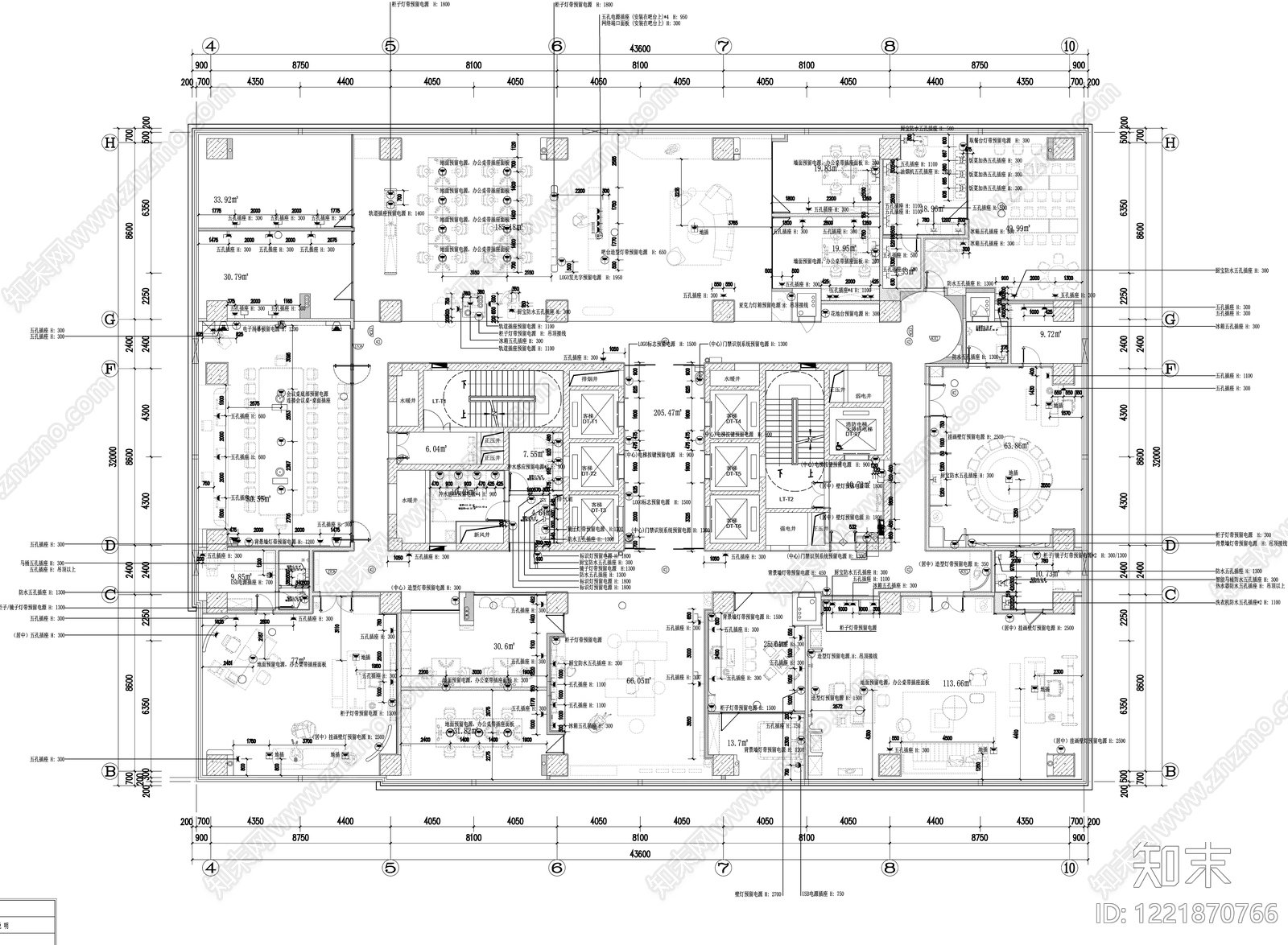 整体办公空间CAD图纸