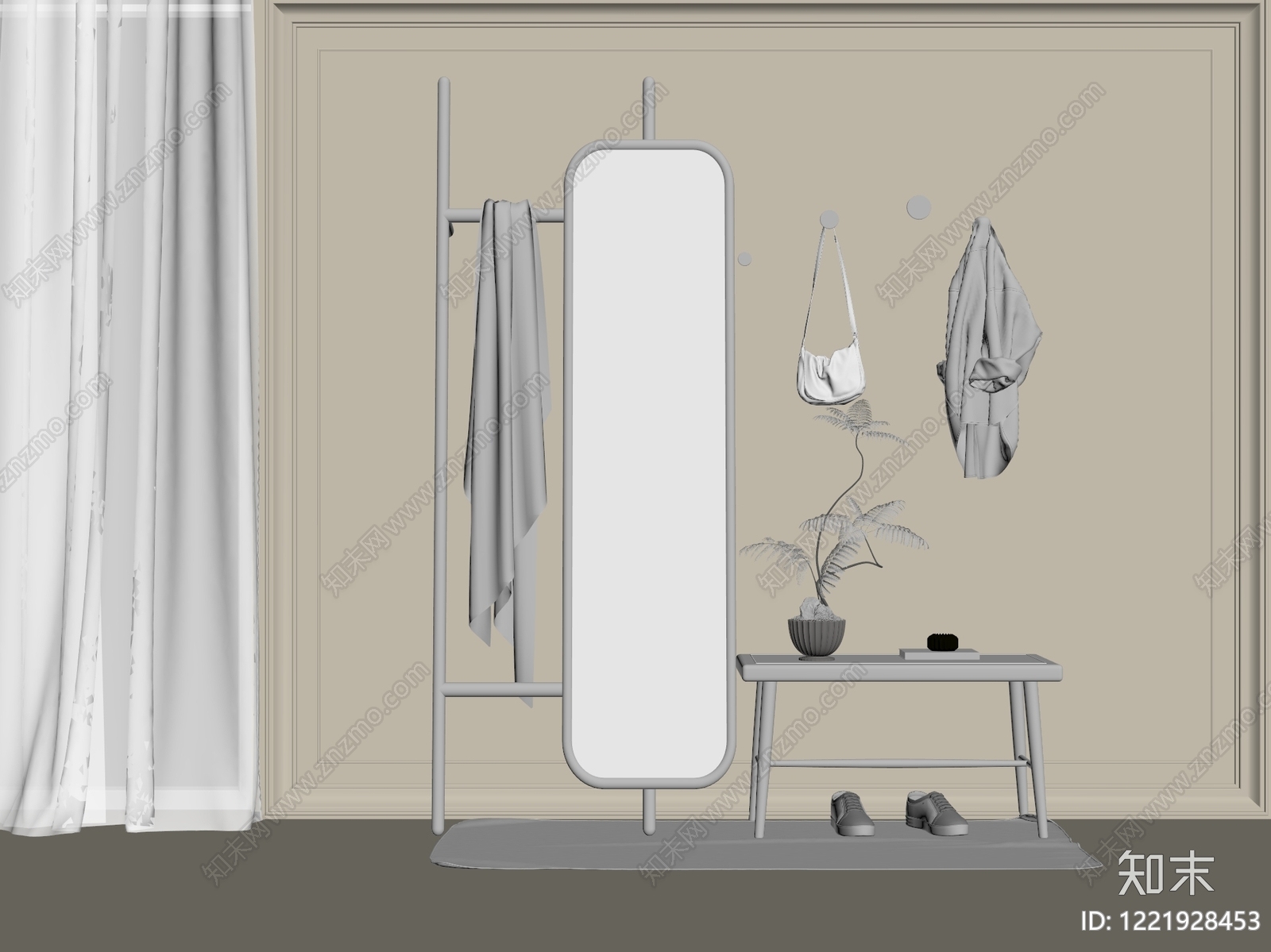 XX玄关SU模型下载【ID:1221928453】