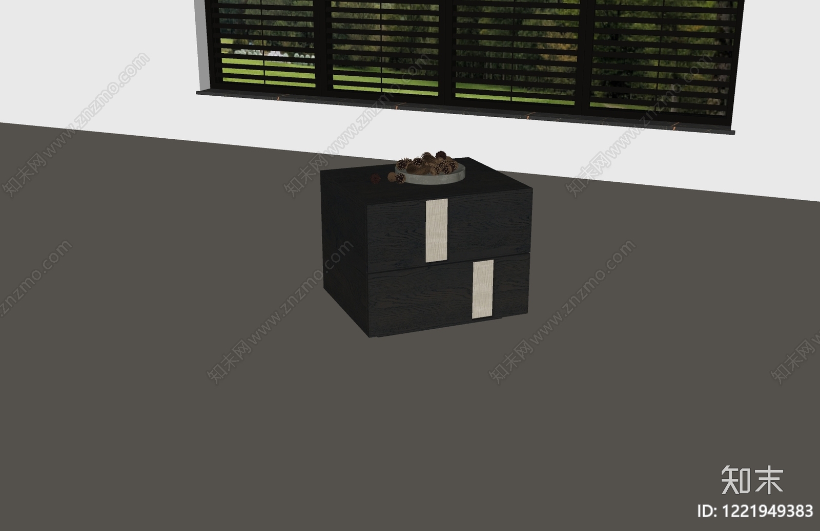意式极简床头柜SU模型下载【ID:1221949383】