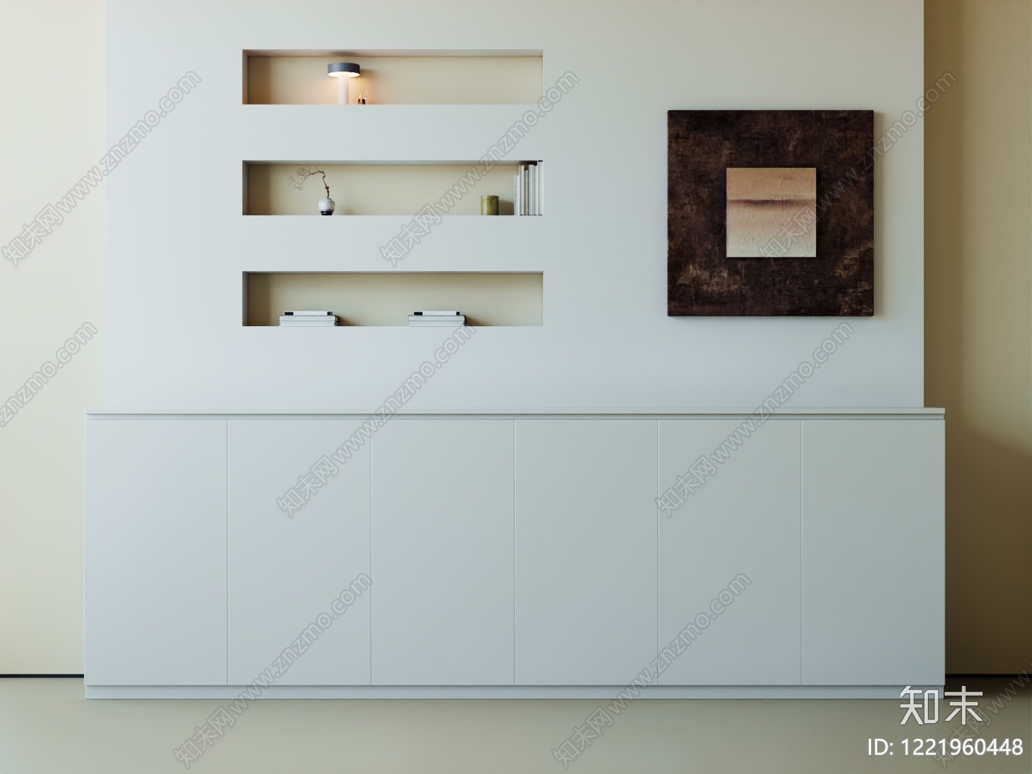 极简储物柜3D模型下载【ID:1221960448】