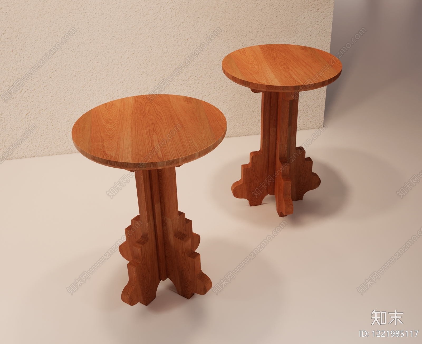 新中式边几3D模型下载【ID:1221985117】