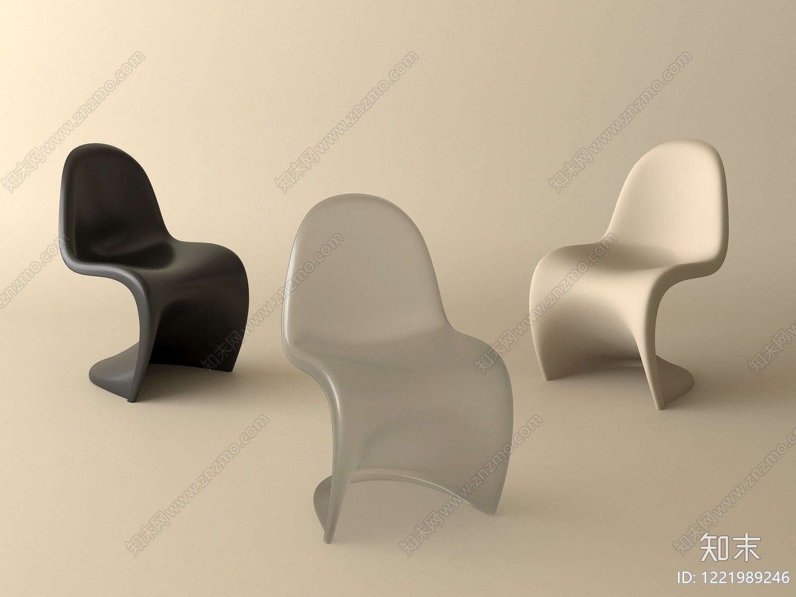 极简休闲椅3D模型下载【ID:1221989246】