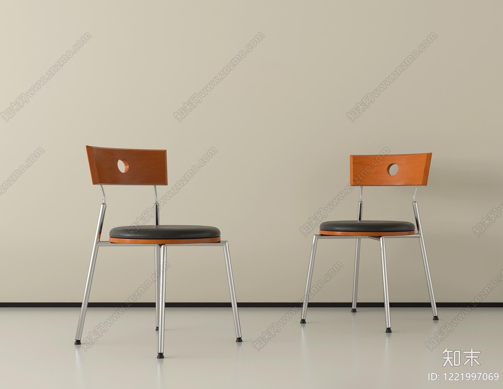 包豪斯餐椅SU模型下载【ID:1221997069】