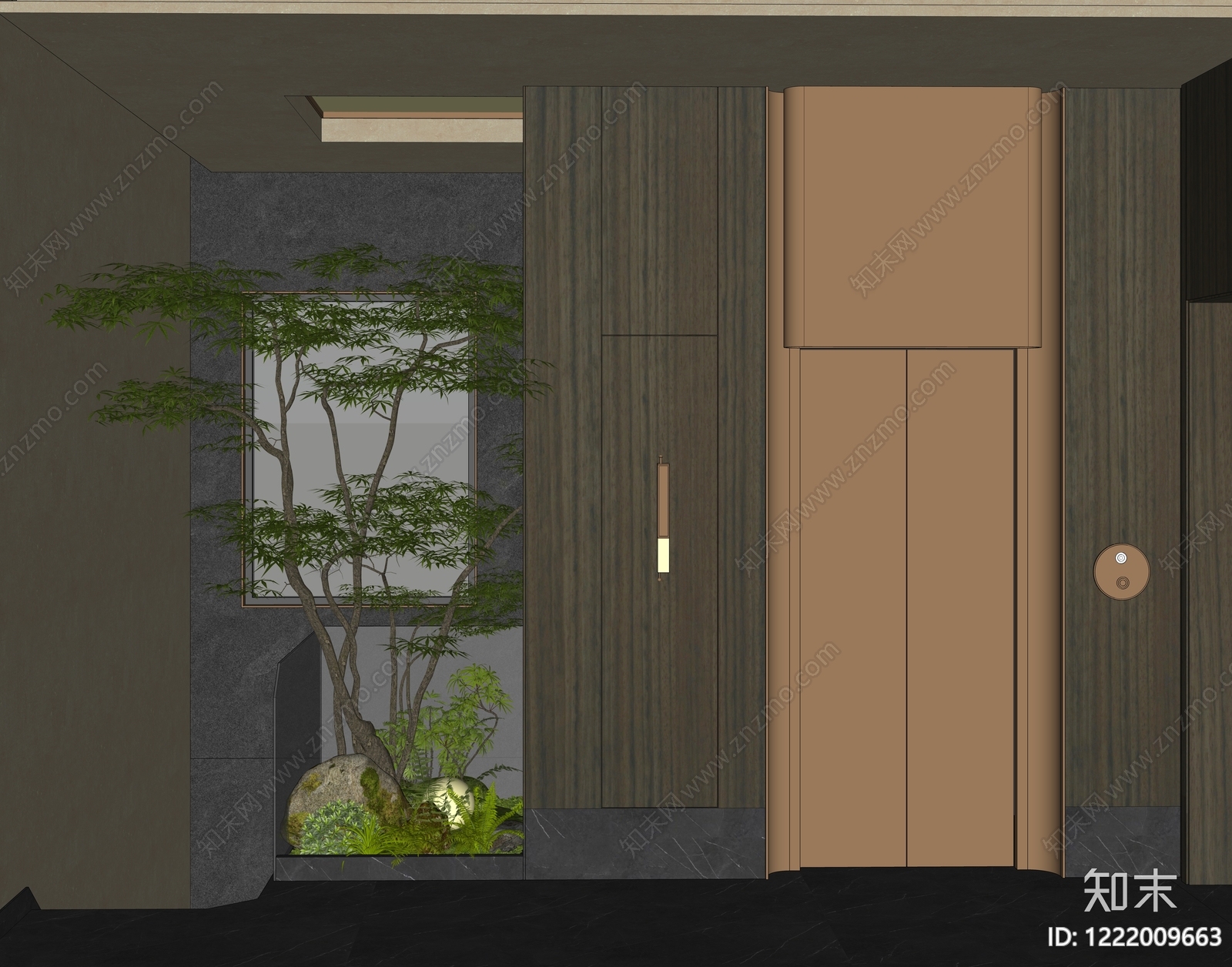 轻奢玄关SU模型下载【ID:1222009663】