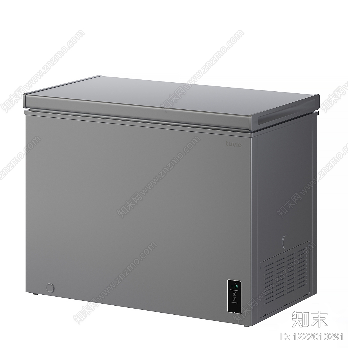 极简冰柜3D模型渲染效果图
