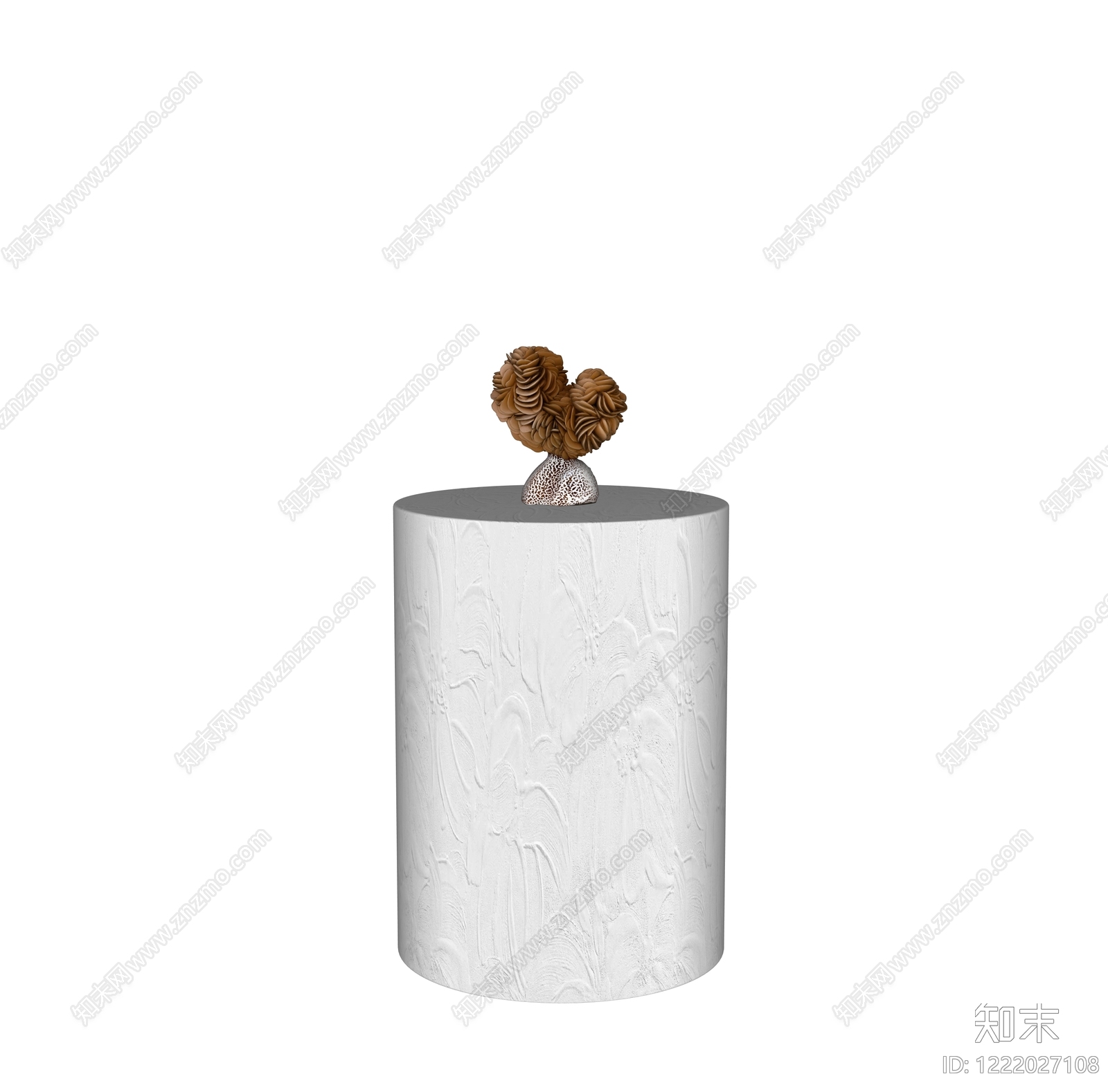 侘寂雕塑摆件SU模型下载【ID:1222027108】