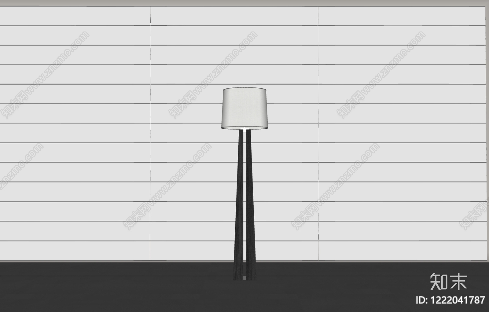 极简落地灯3D模型下载【ID:1222041787】