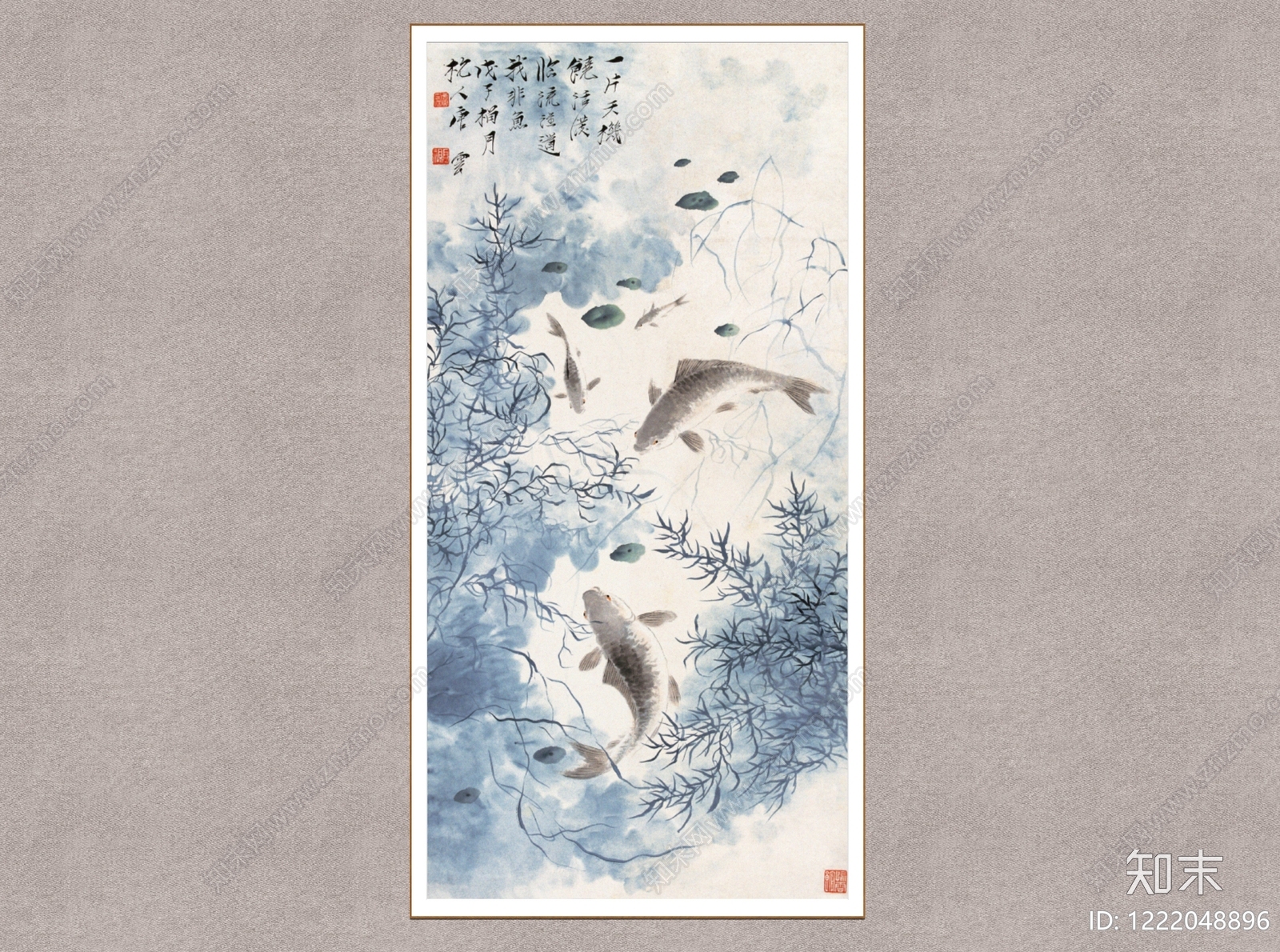 中式画框SU模型下载【ID:1222048896】