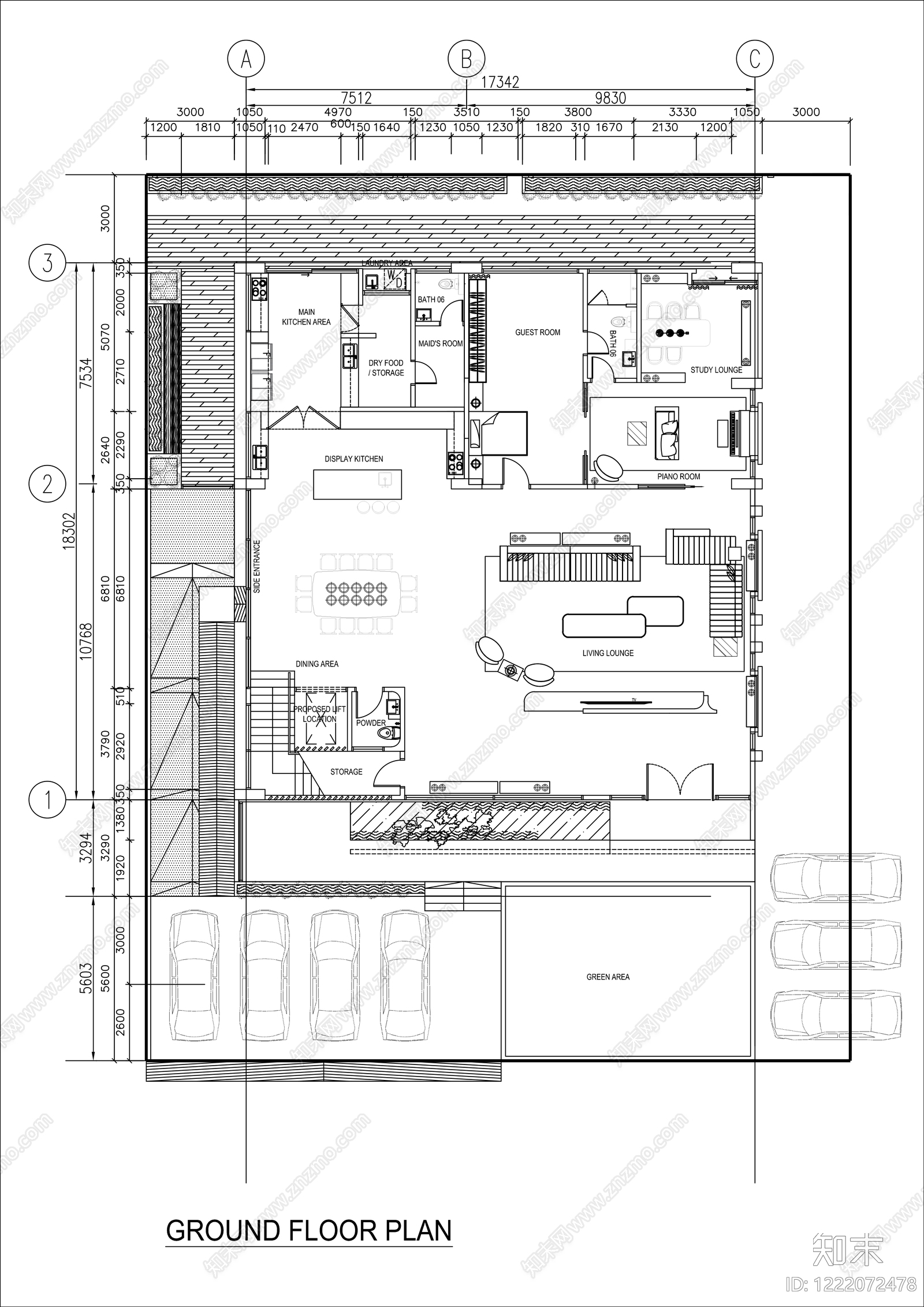 别墅建筑CAD图纸