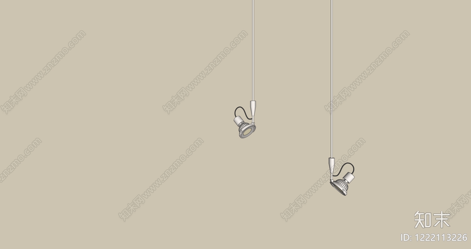 极简小吊灯3D模型下载【ID:1222113226】