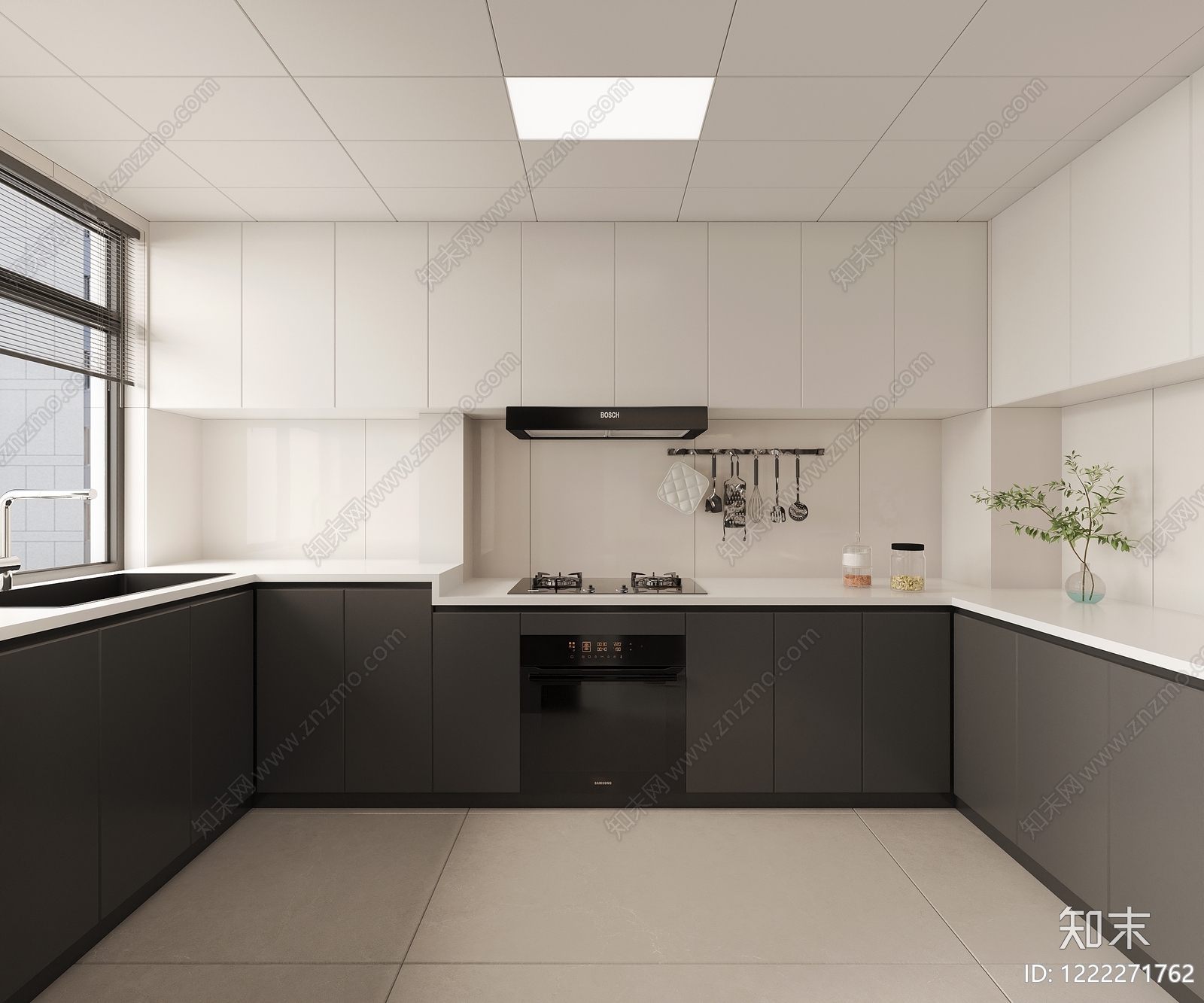 意式极简家居客厅3D模型下载【ID:1222271762】