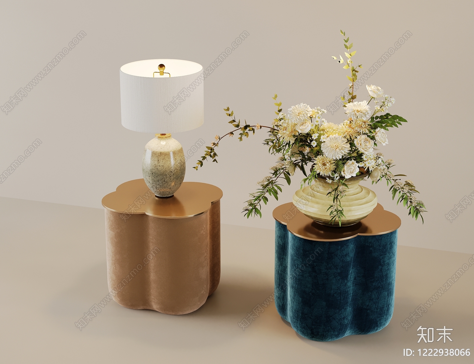 轻奢边几3D模型下载【ID:1222938066】