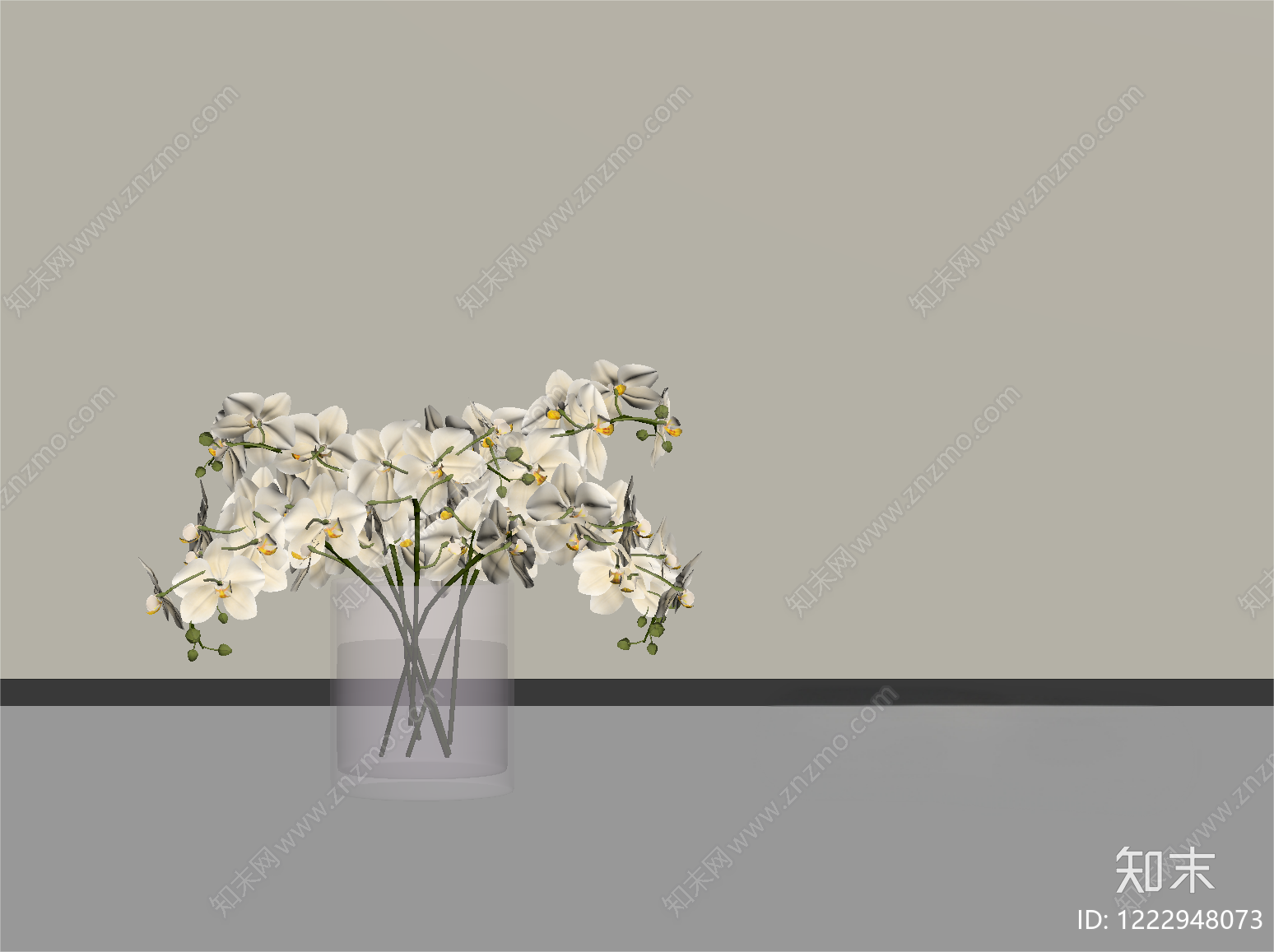 极简花艺SU模型下载【ID:1222948073】