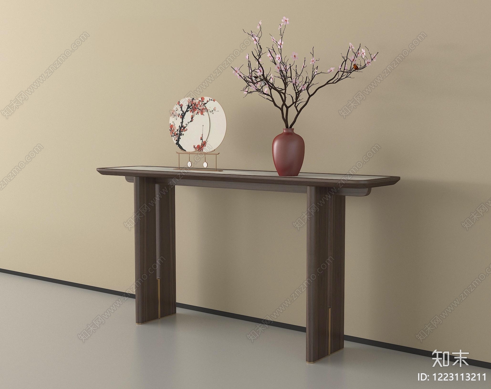 新中式条案3D模型下载【ID:1223113211】