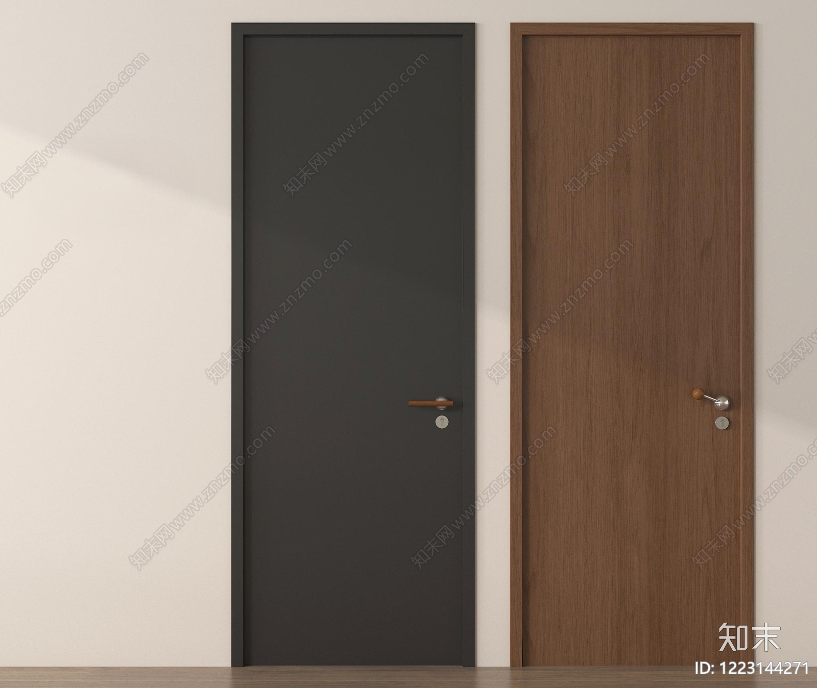 极简单开门SU模型下载【ID:1223144271】