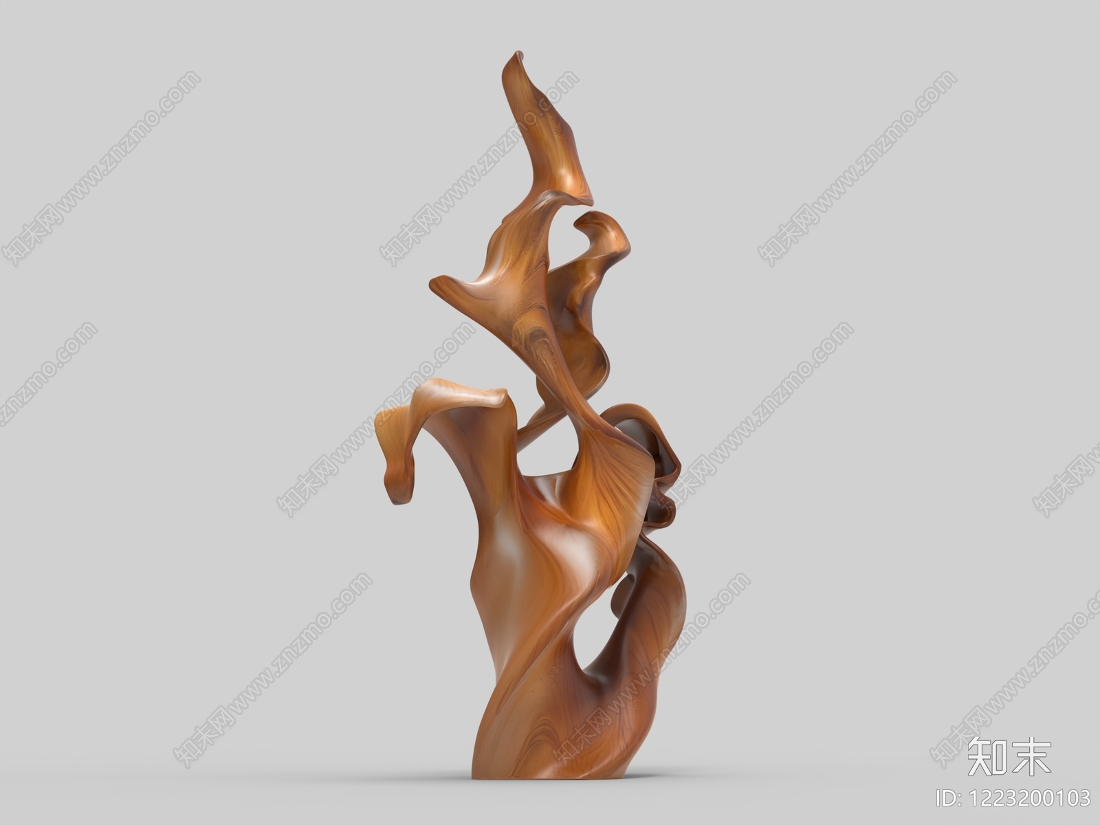 中式雕塑摆件3D模型下载【ID:1223200103】