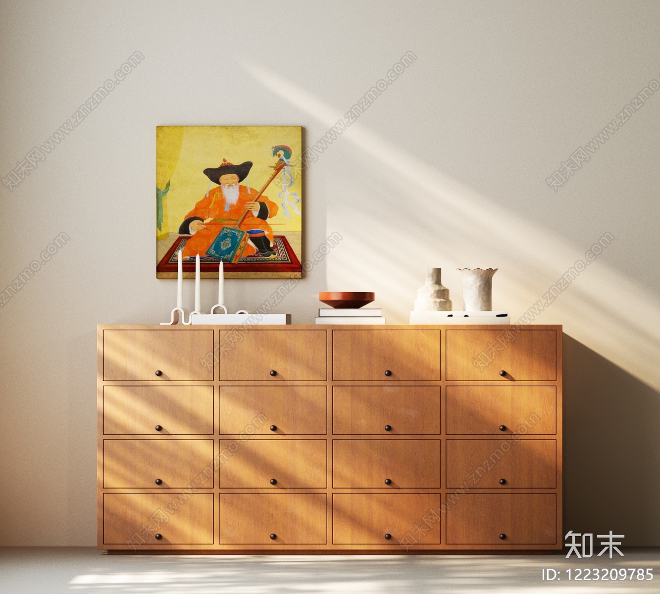 极简玄关柜SU模型下载【ID:1223209785】