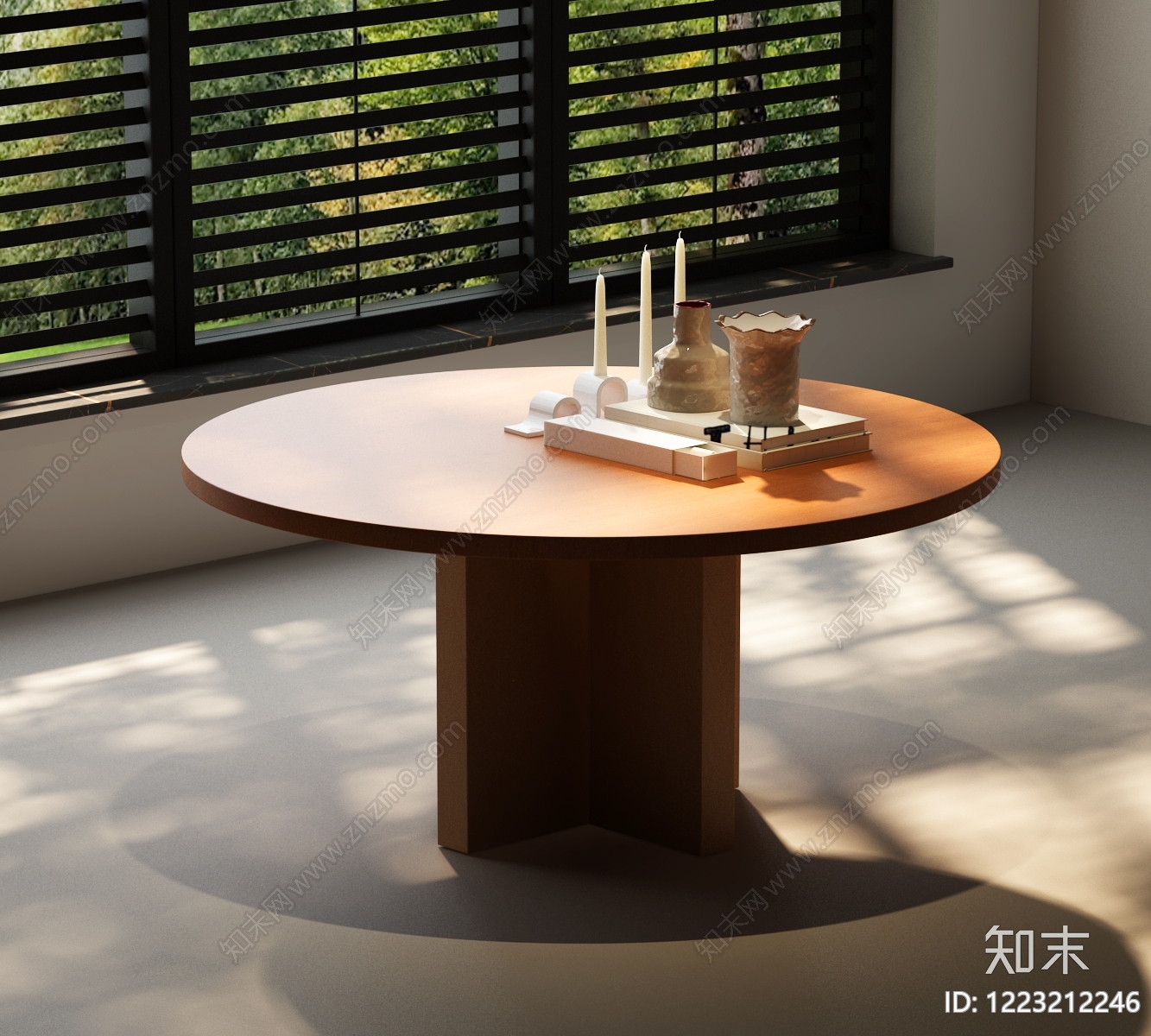 极简餐桌3D模型下载【ID:1223212246】