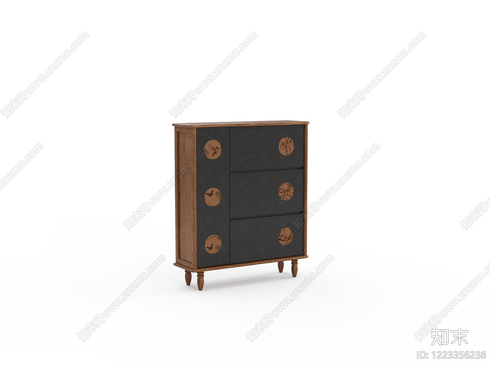 新中式斗柜3D模型下载【ID:1223356238】