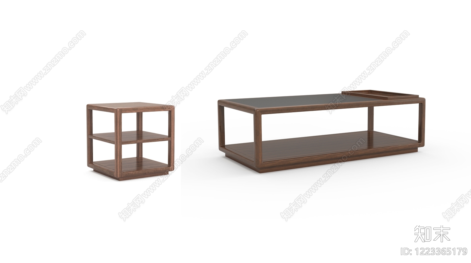 新中式几类组合3D模型下载【ID:1223365179】