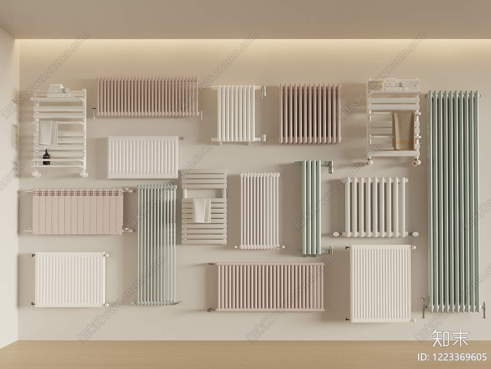 现代简约取暖器3D模型渲染效果图
