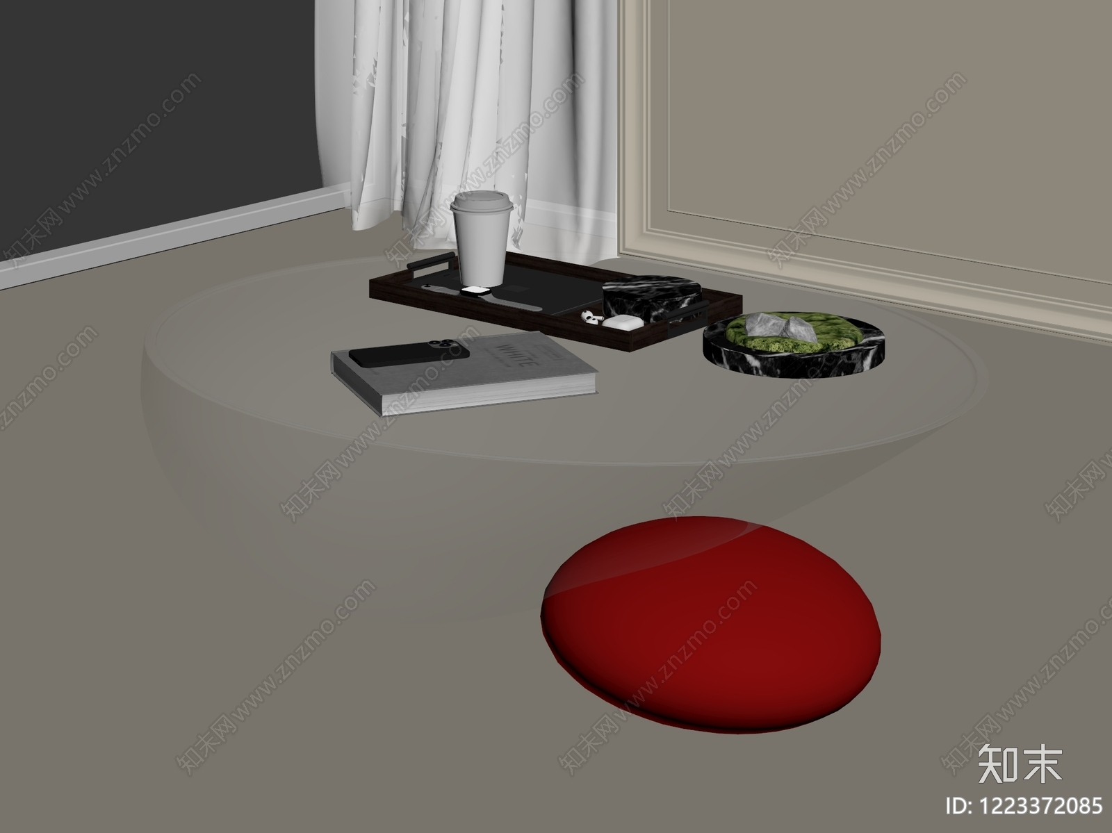 意式极简茶几3D模型下载【ID:1223372085】