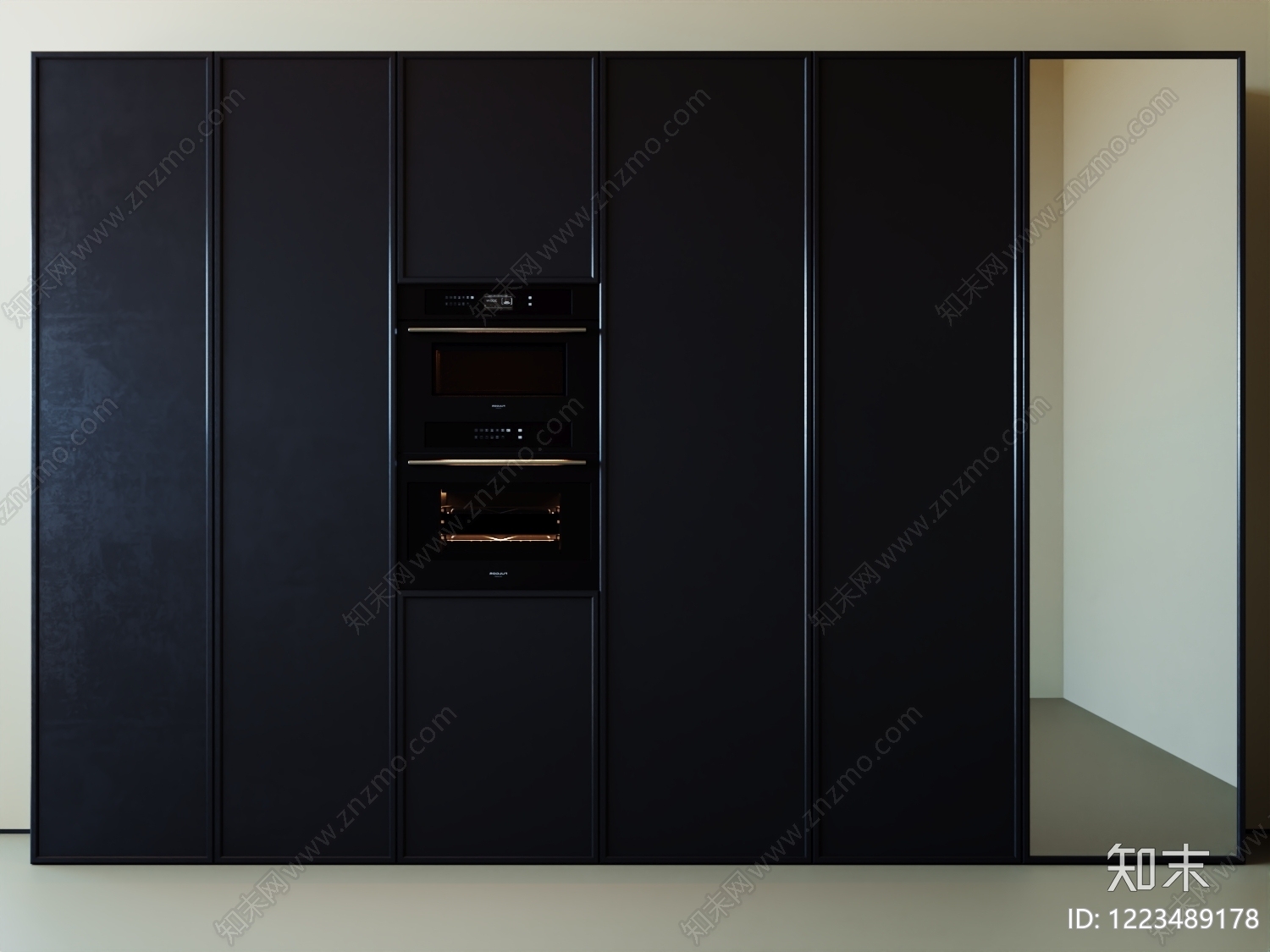 极简餐边柜3D模型下载【ID:1223489178】