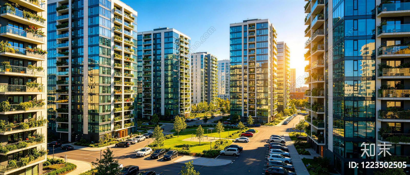 现代小区HDR贴图下载【ID:1223502505】