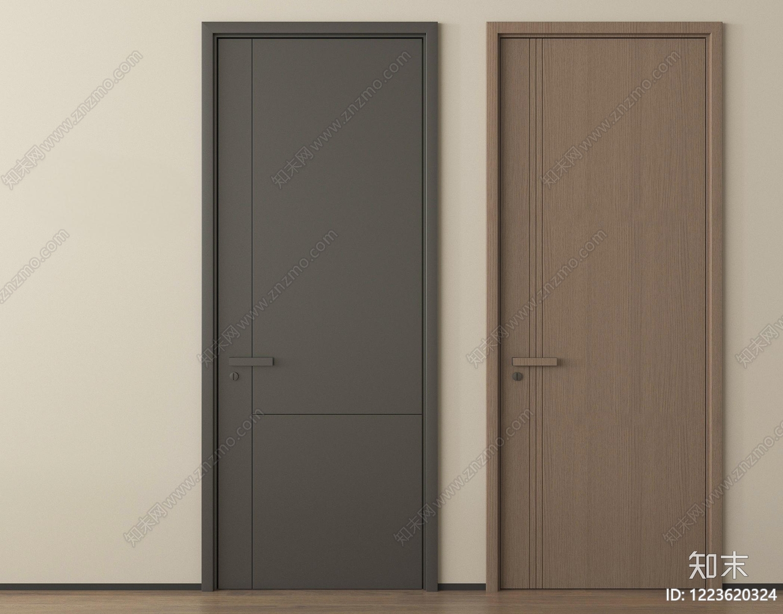 极简单开门SU模型下载【ID:1223620324】
