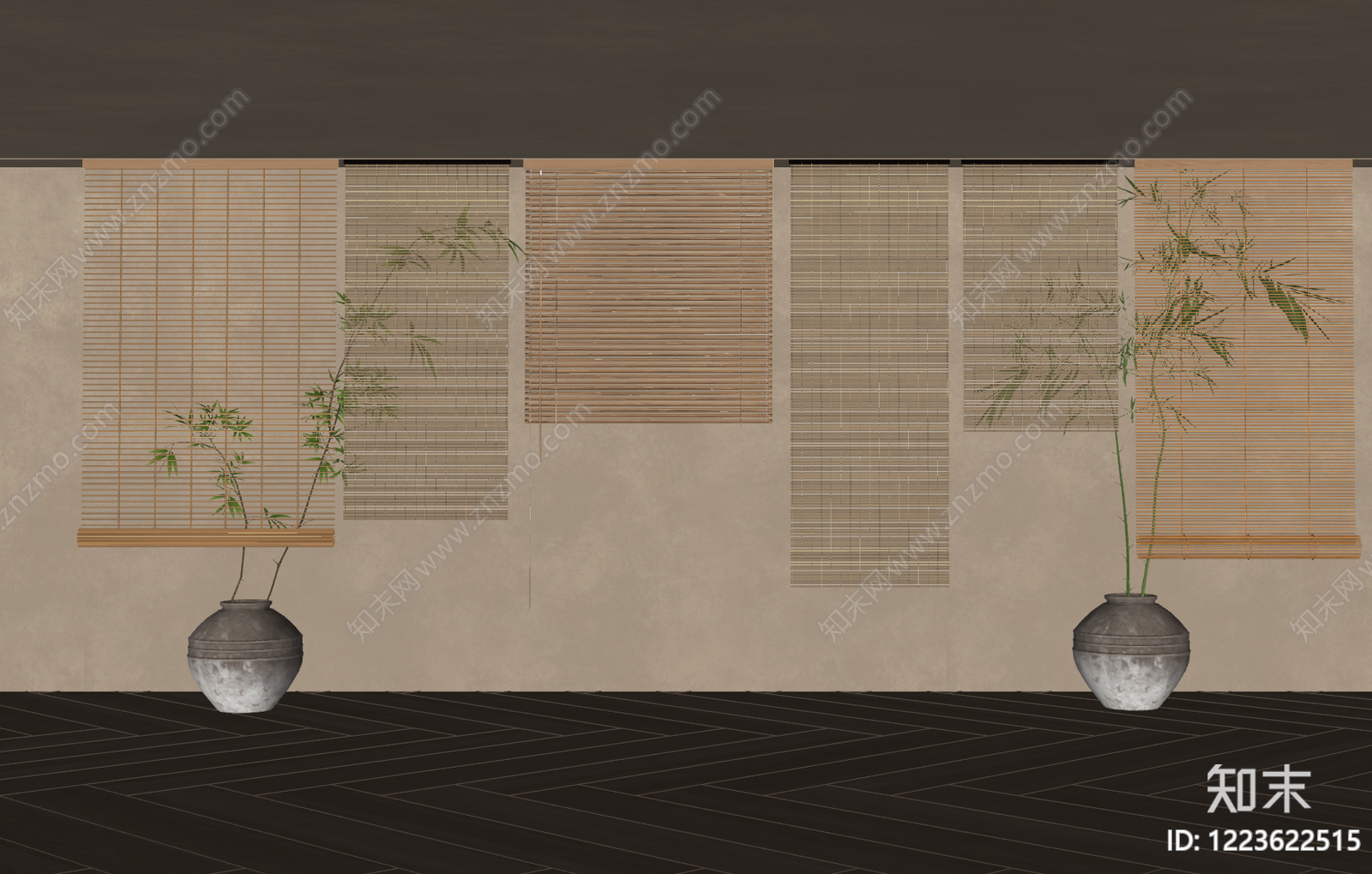 禅意茶室SU模型下载【ID:1223622515】