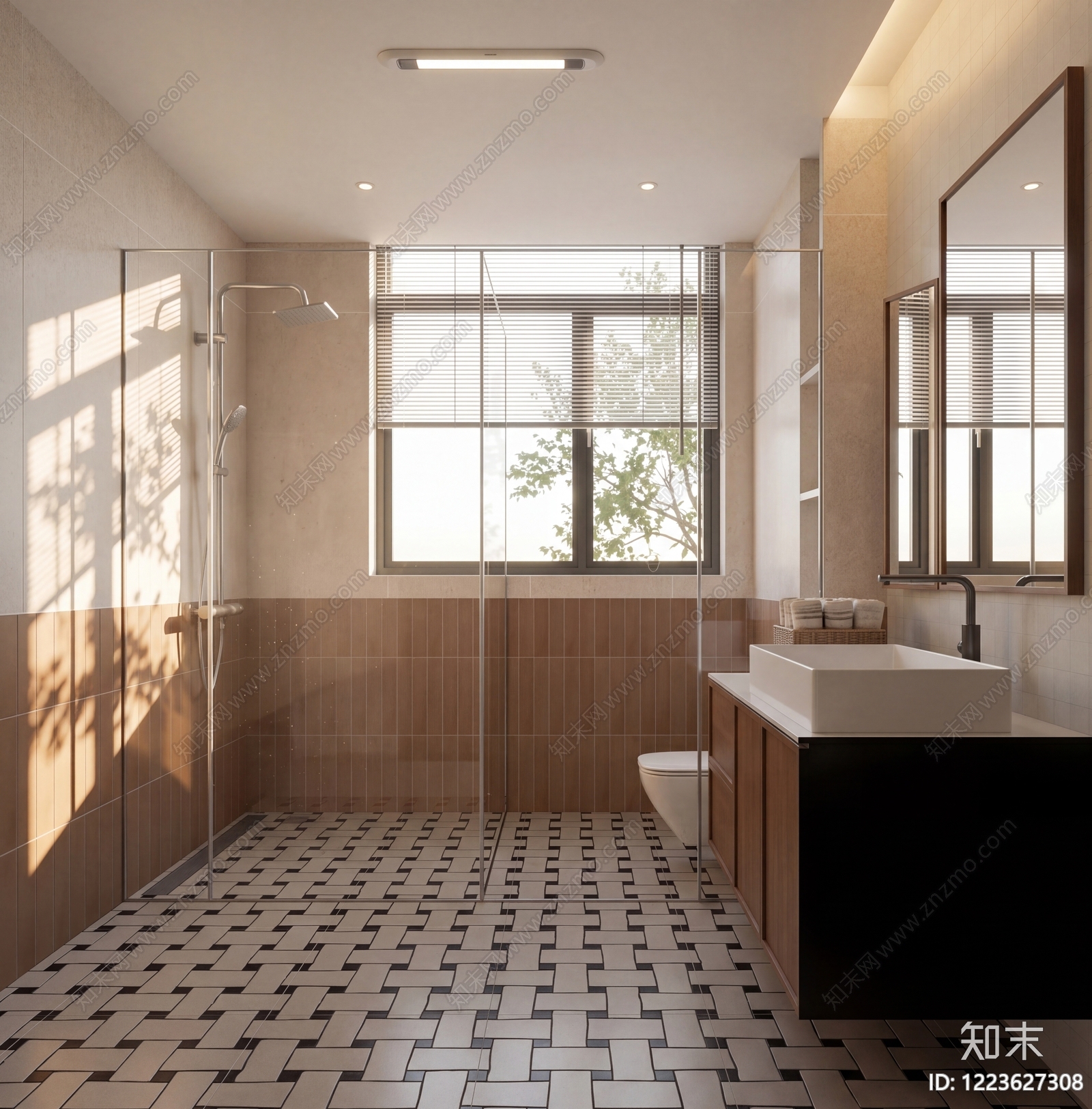 现代简约卫生间SU模型下载【ID:1223627308】