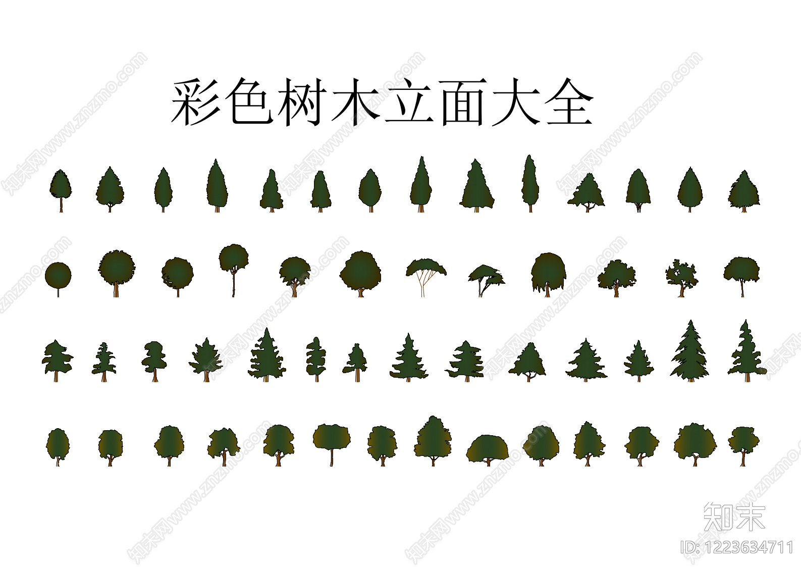 综合植物图库CAD图纸