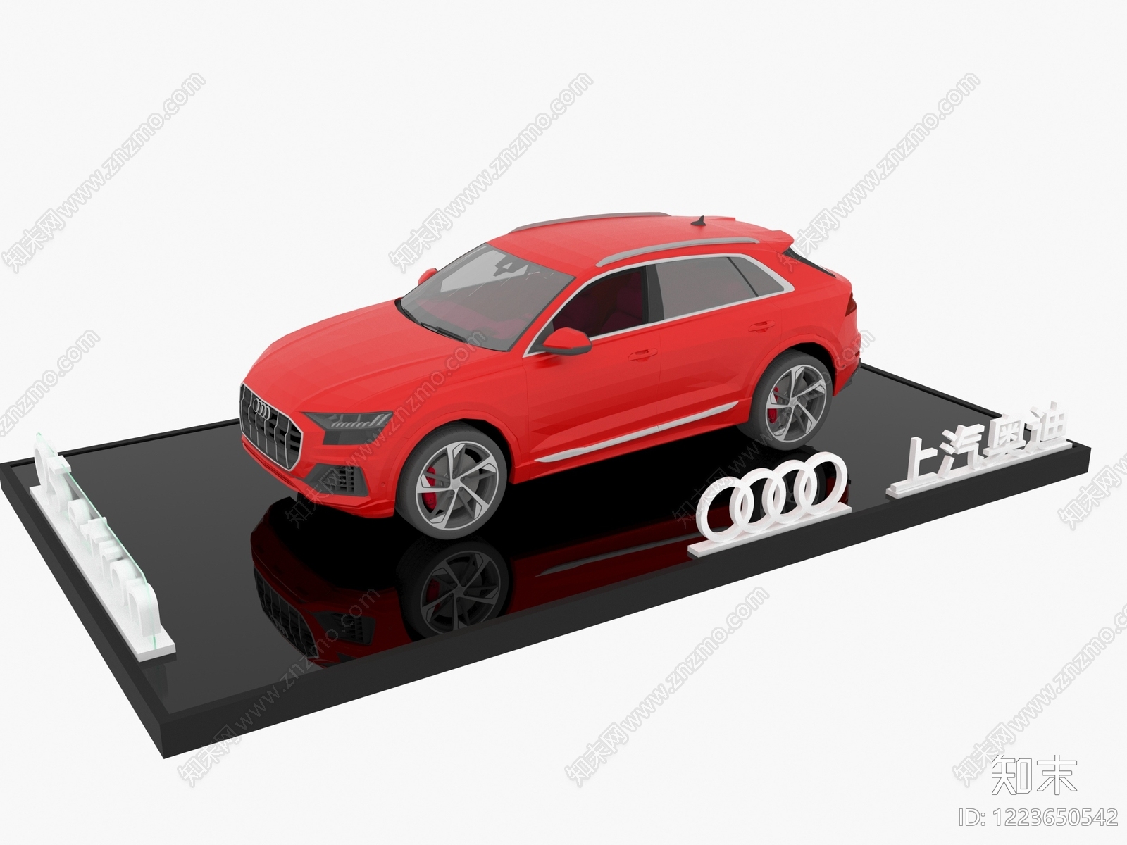 null汽车展台3D模型渲染效果图