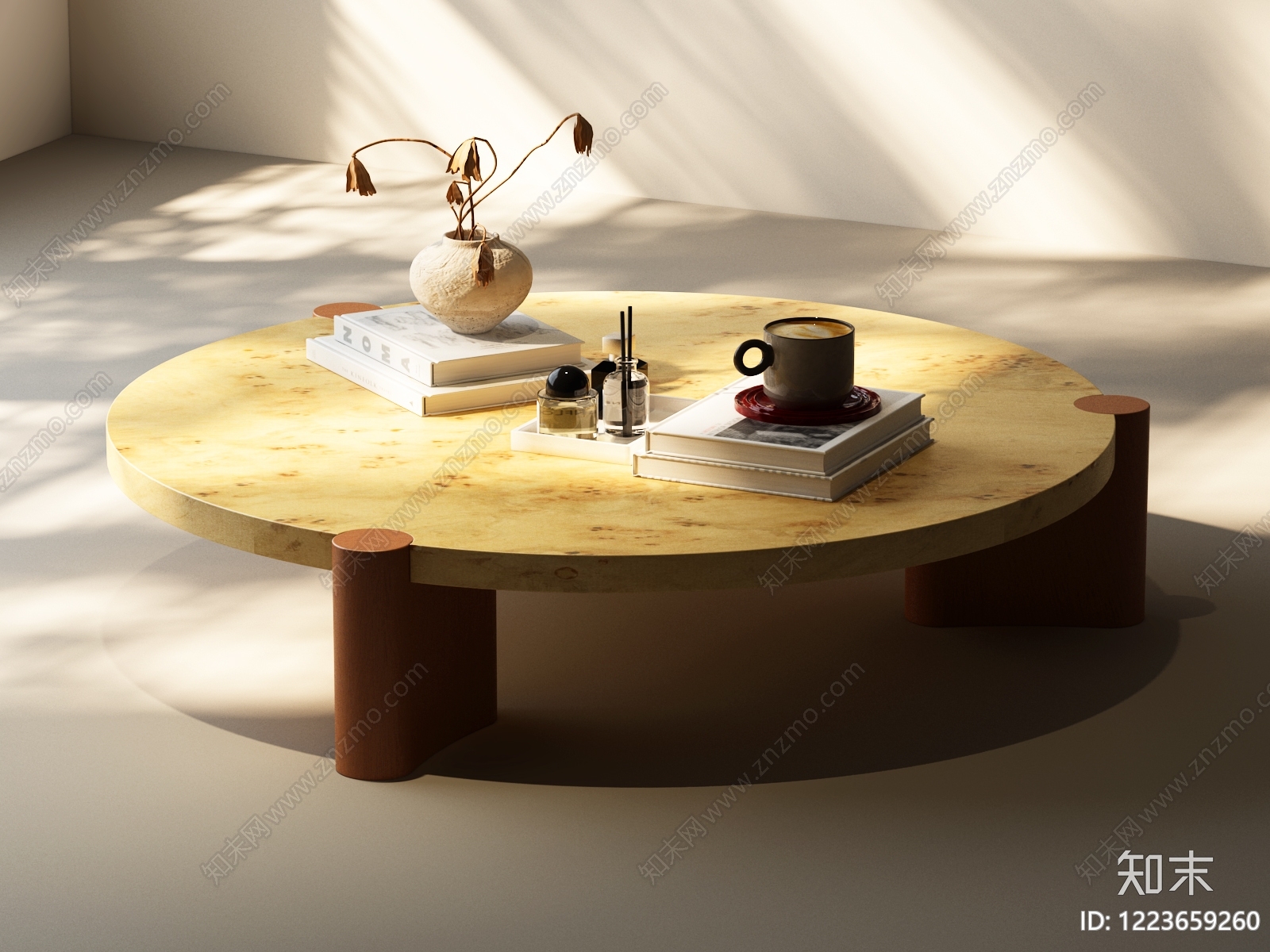 侘寂茶几3D模型下载【ID:1223659260】
