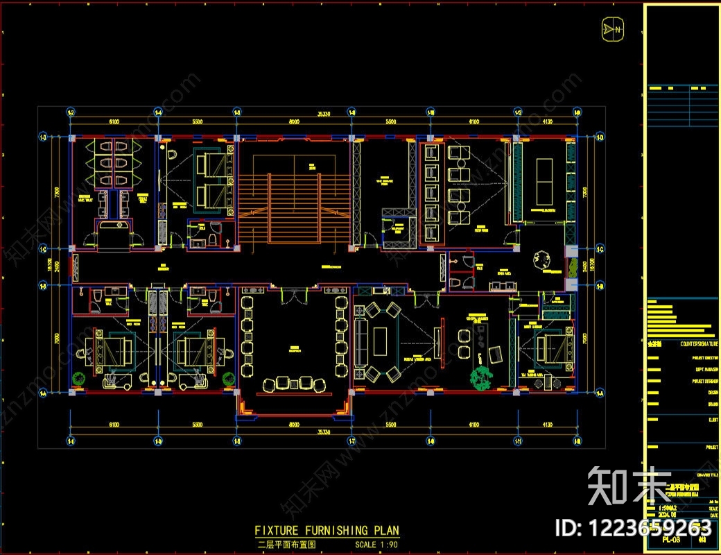 会所cad施工图下载【ID:1223659263】