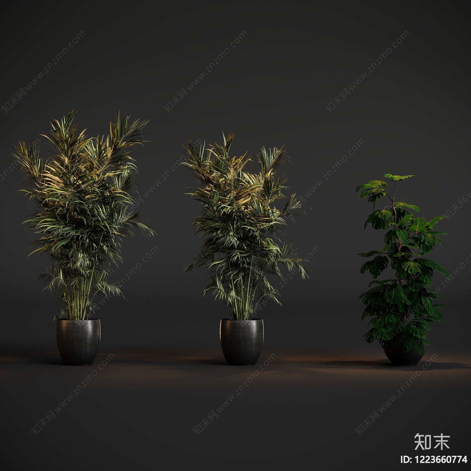 极简盆栽3D模型下载【ID:1223660774】