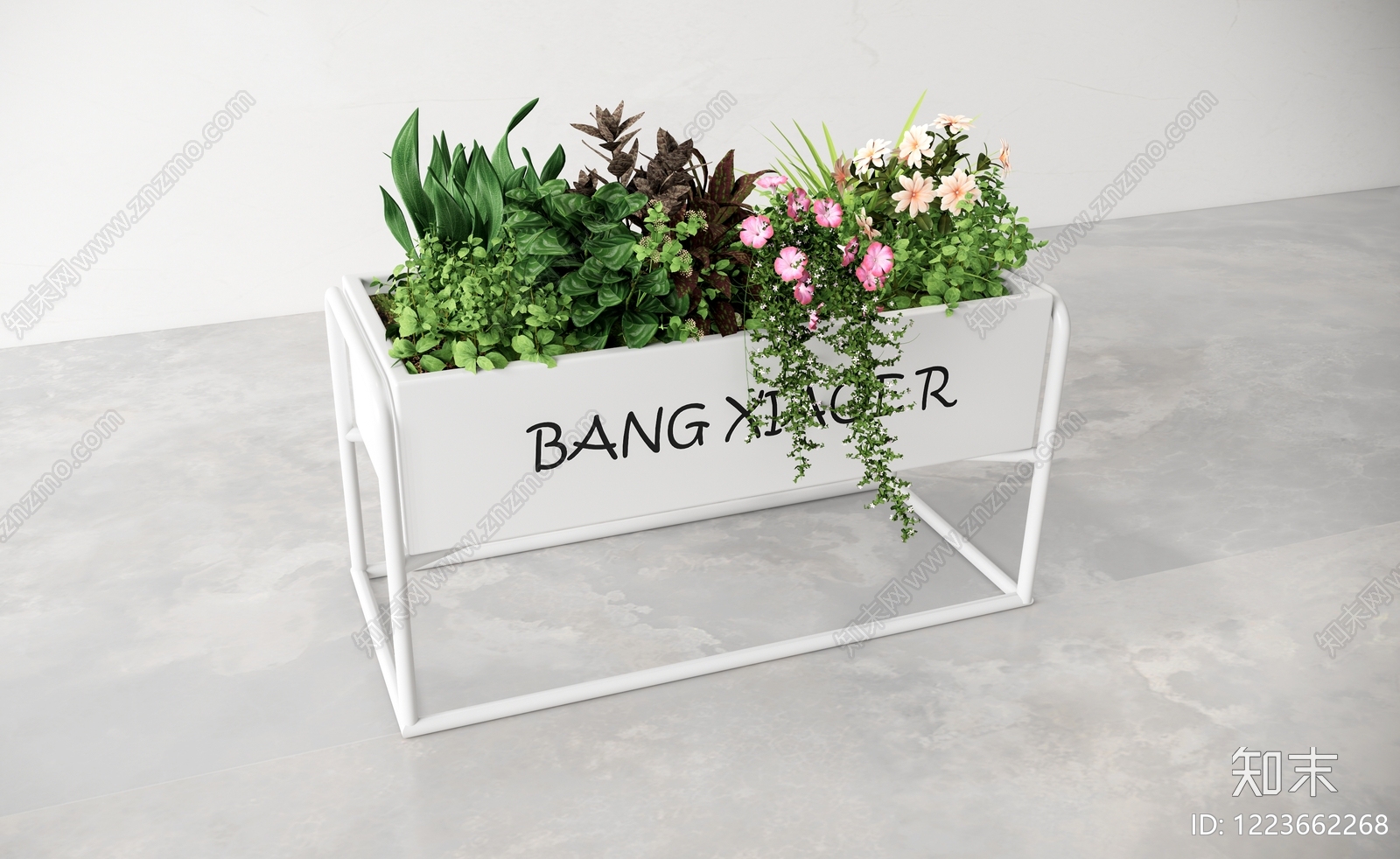 极简花几SU模型草图