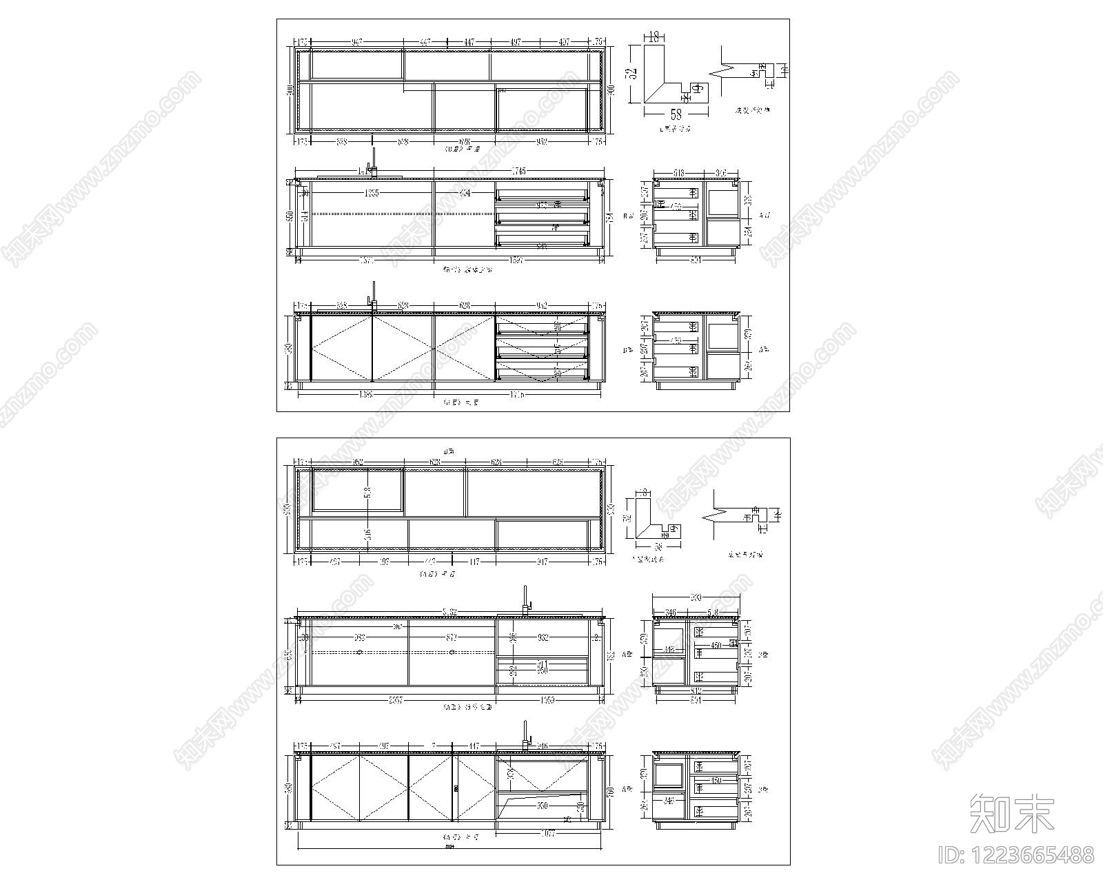 现代家具图库CAD图纸