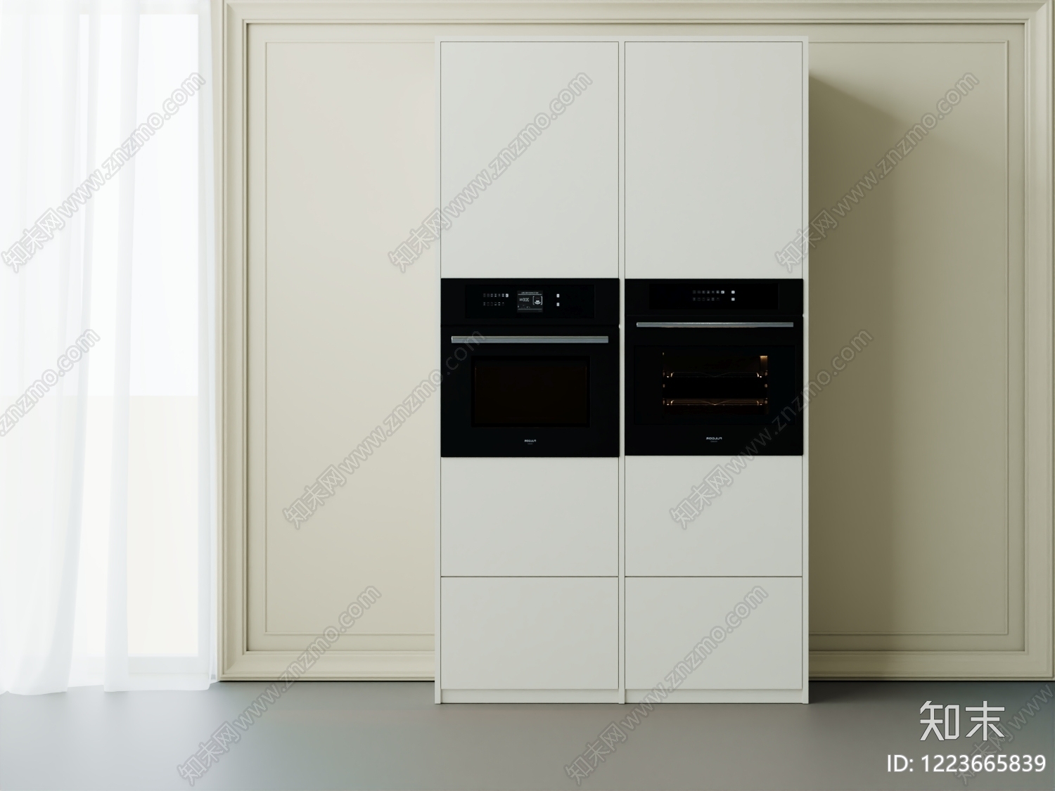 极简餐边柜3D模型下载【ID:1223665839】