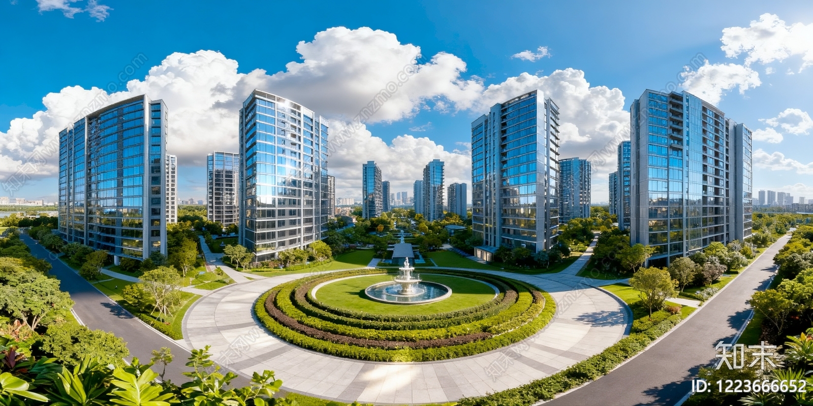 现代城市HDR贴图下载【ID:1223666652】