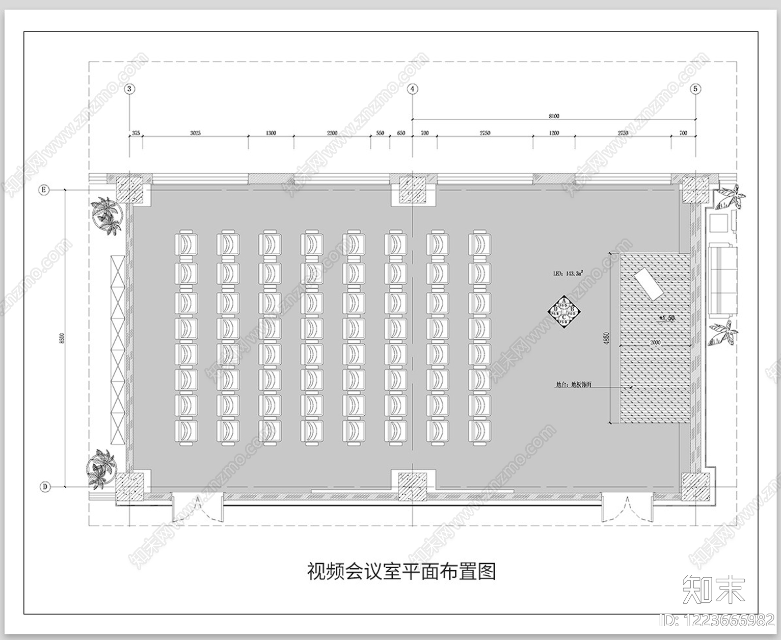 办公大堂CAD图纸