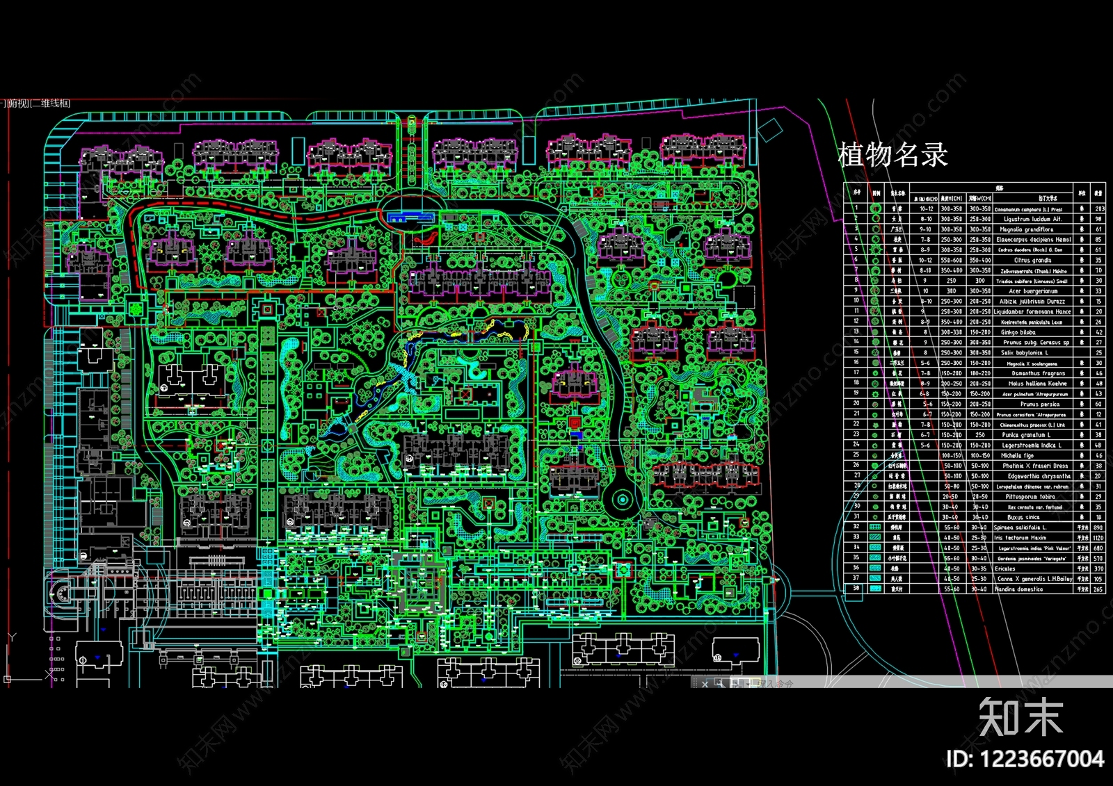 宅间绿地CAD图纸