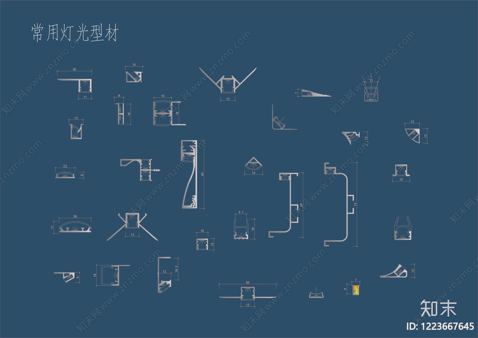 灯具图库CAD图纸