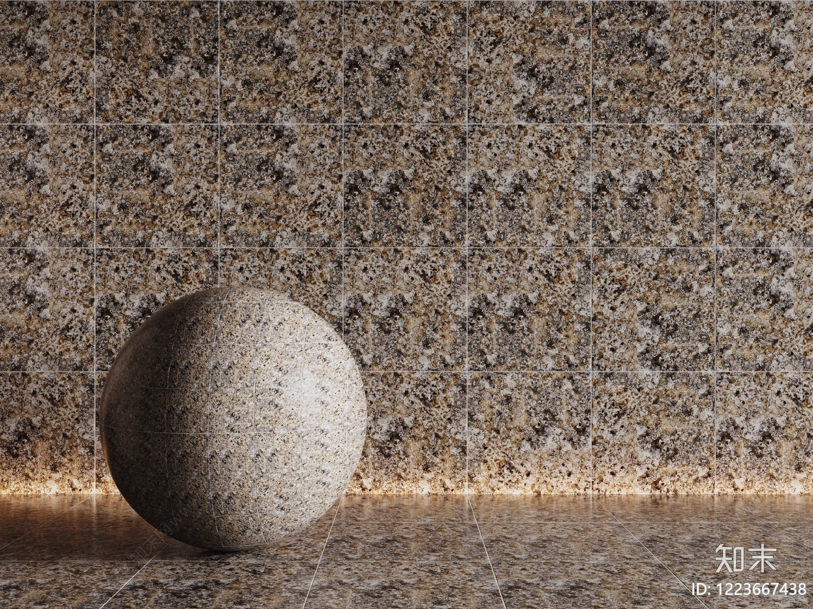 极简地砖3D模型下载【ID:1223667438】