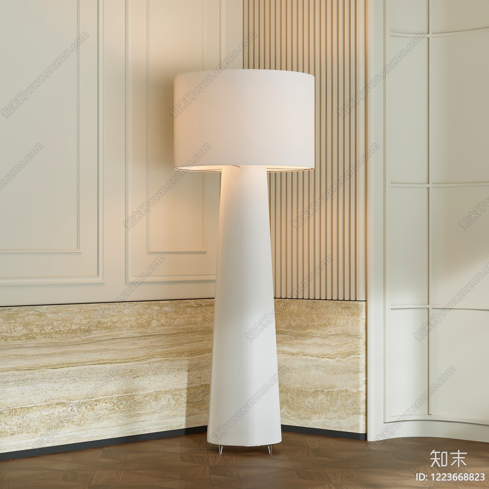 极简落地灯3D模型下载【ID:1223668823】