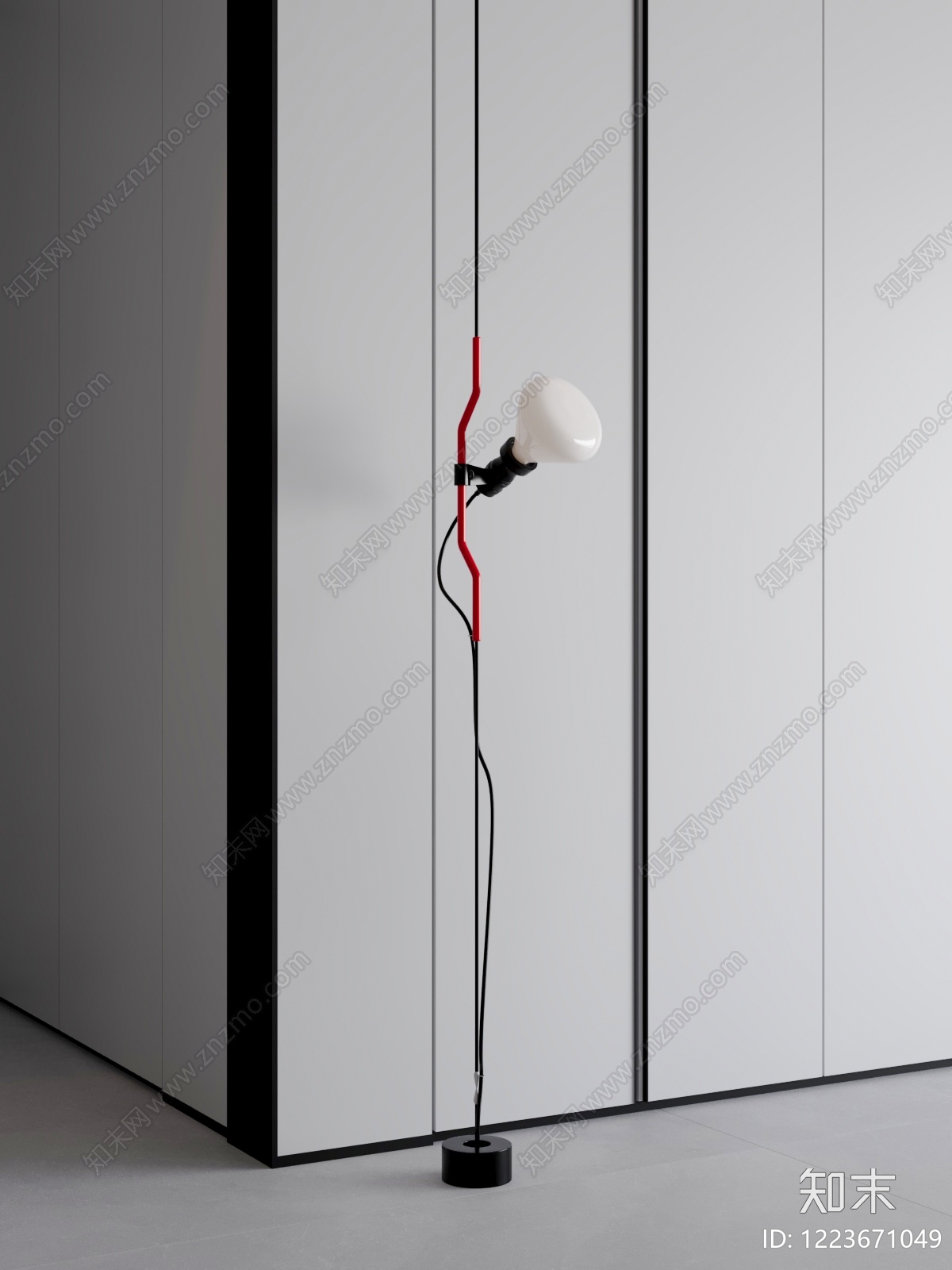 极简落地灯3D模型下载【ID:1223671049】