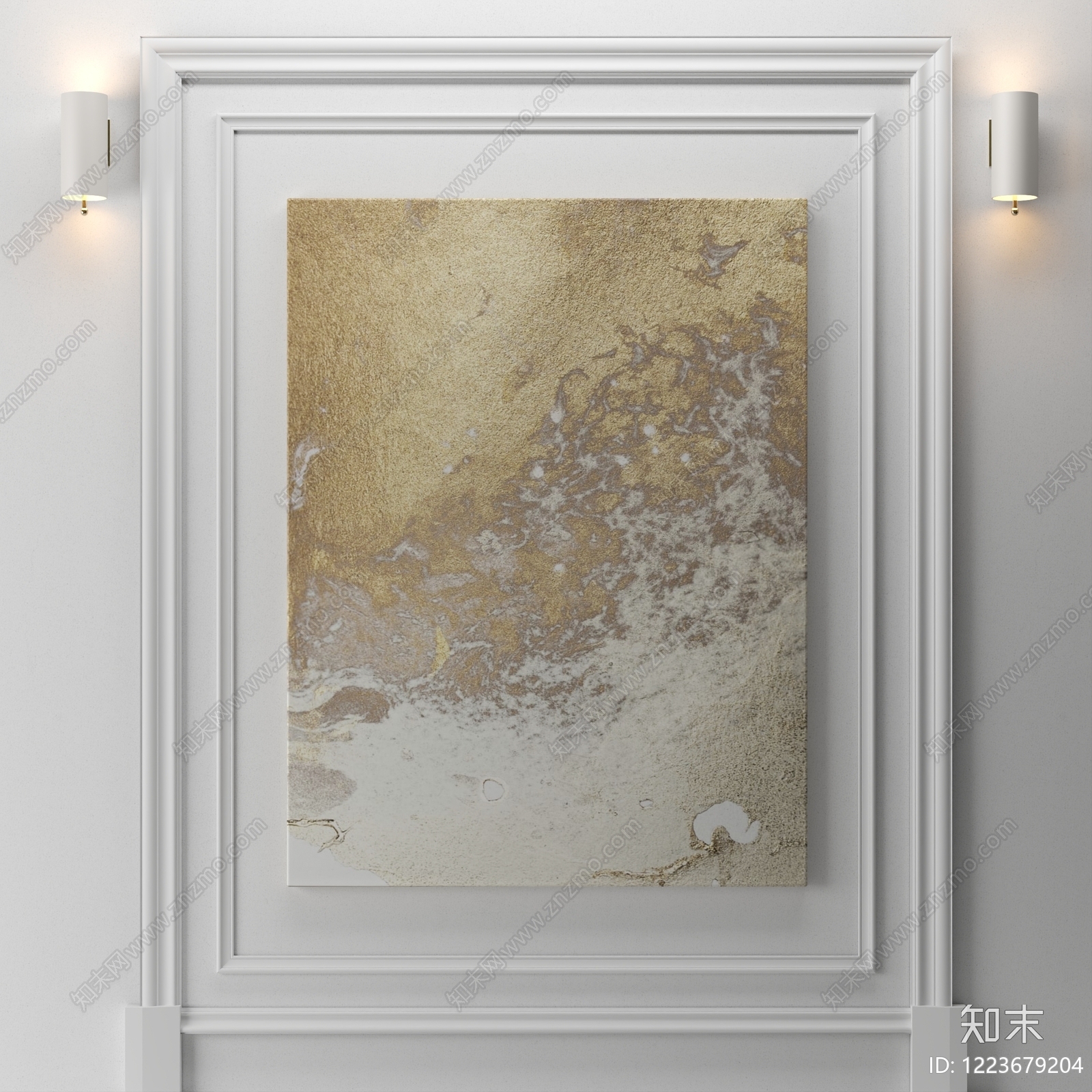 侘寂挂画3D模型下载【ID:1223679204】